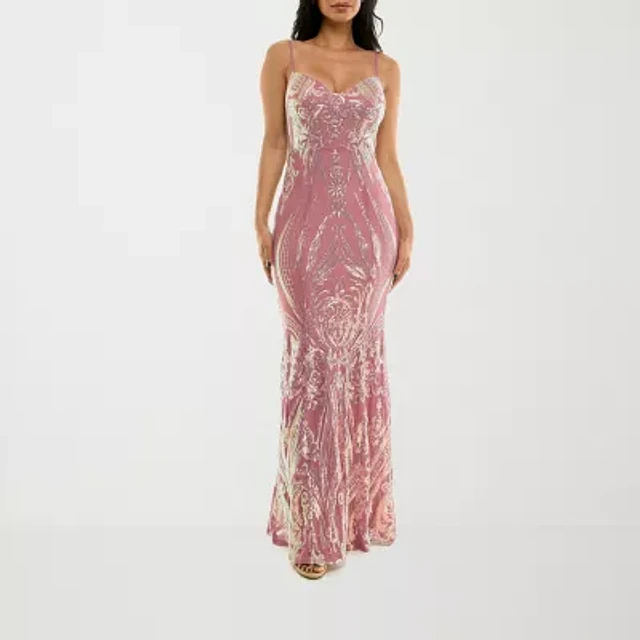 black cocktail plus size dress Kiyonna Francesca Color:Purple/White flattering gathered bodycon fit show-in-new Glam Midi Dress –