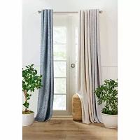 Martha Stewart Acadia Blackout Grommet Top Single Curtain Panel