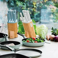 BergHOFF Leo Glints Stainless Steel 7-pc. Knife Block Set