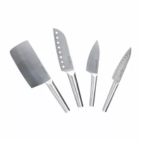 BergHOFF Straight 18/10 Stainless Steel 5-pc. Specialty Knife Set with 3-Slot Sharpener Knife