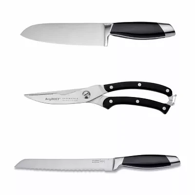 BergHOFF Moon Stainless Steel 3-pc. Knife Set