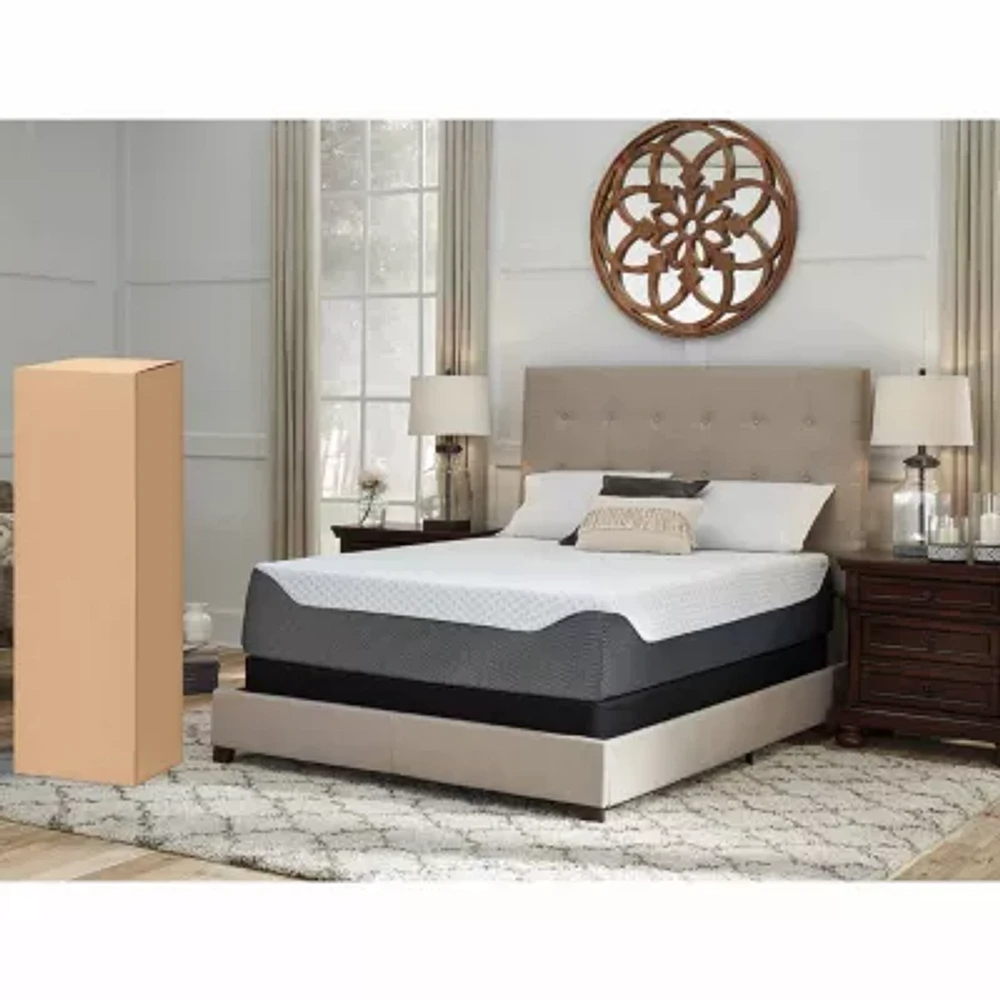 Signature Design by Ashley Chime Elite 14" Plush Memory Foam Mattress in a Box