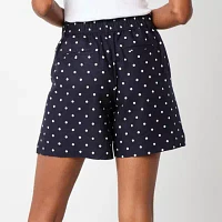 Liz Claiborne Womens High Rise Pleated Short