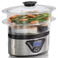 Hamilton Beach® Two-Tier Digital Food Steamer and Rice Cooker