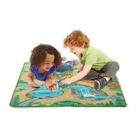 Melissa & Doug Prehistoric Playground Dinosaur Rug Discovery Toy