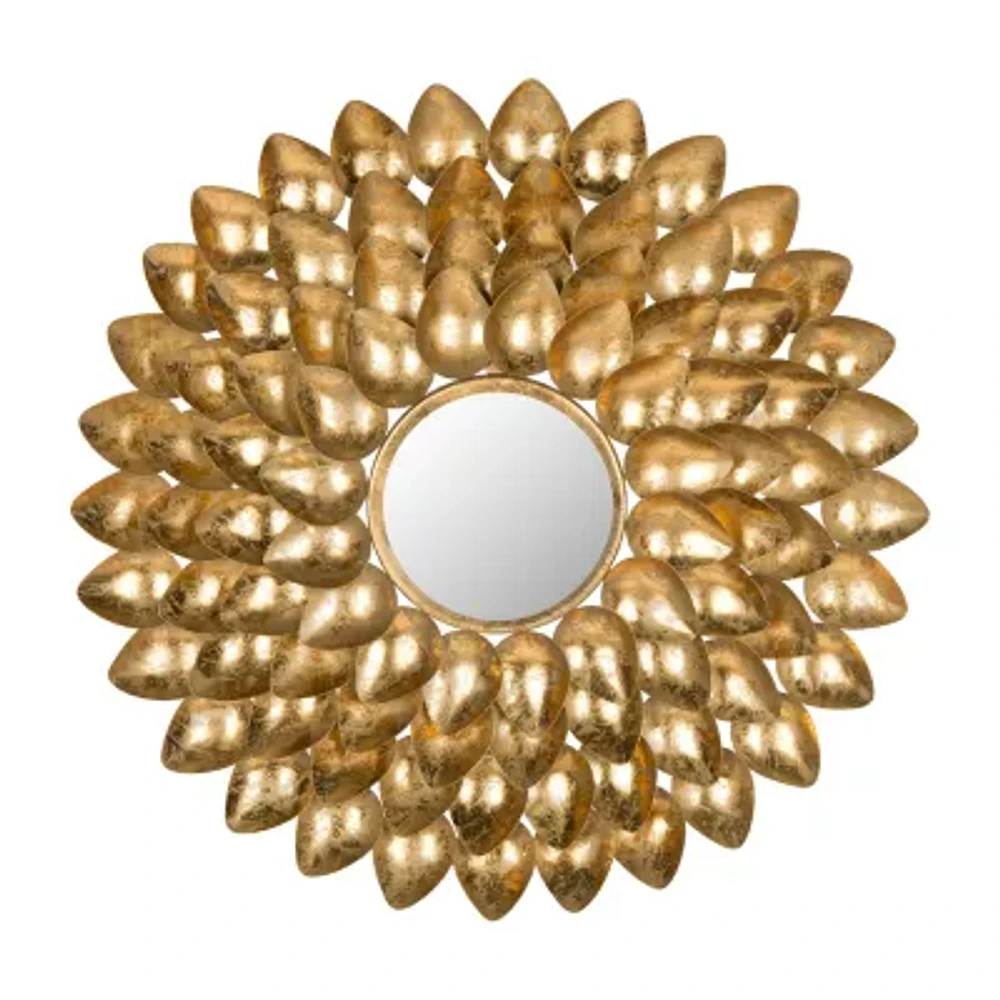 Safavieh Woodland Gold Wall Mount Sunburst Wall Mirror