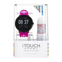 Itouch Sport With Wireless Earbuds Womens Pink Smart Watch It7805b04i-195