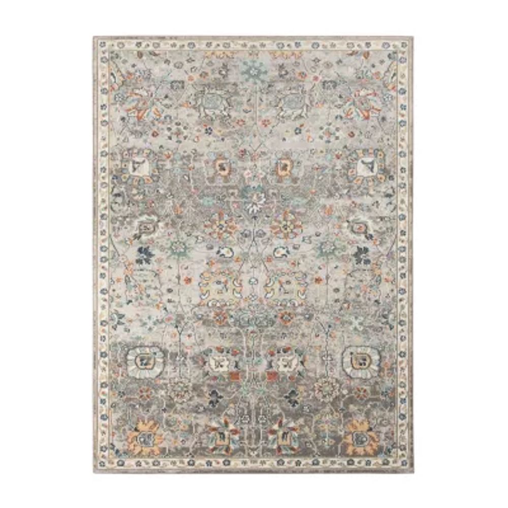 Amer Rugs Bethleham Cerr Floral Indoor Outdoor Rectangular Accent Rug