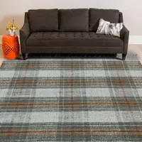 Amer Rugs Hermoppa Osu Plaid Flatweave Reversible Indoor Rectangular Accent Rug