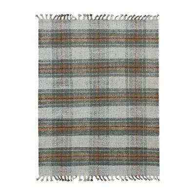 Amer Rugs Hermoppa Osu Plaid Flatweave Rectangular Rugs & Floor Coverings Reversible Indoor Plaid Accent Rugs