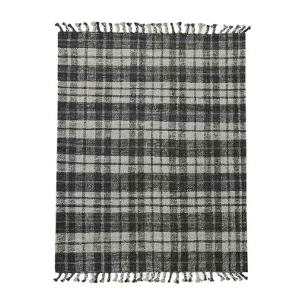 Amer Rugs Hermoppa Aster Plaid Flatweave Rectangular & Floor Coverings Reversible Indoor Accent