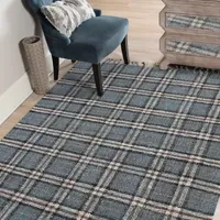 Amer Rugs Hermoppa Aster Plaid Flatweave Reversible Indoor Rectangular Accent Rug