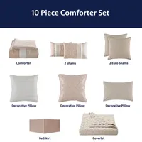 Eden & Oak Paramount 10-pc. Embellished Comforter Set