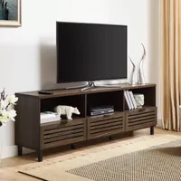 70" Modern Slat Door TV Stand