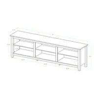 Simple Rustic Wood 70 Inch TV Stand