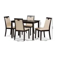 Evelyn Dining Collection 5-pc. Rectangular Dining Set