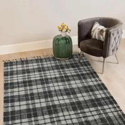 Amer Rugs Hermoppa Aster Plaid Flatweave Reversible Indoor Rectangular Accent Rug