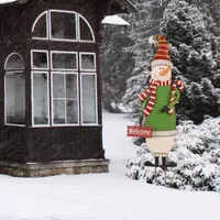 Glitzhome Snowman Christmas Yard Art