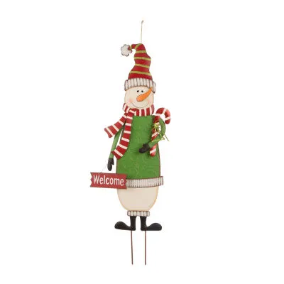 Glitzhome Snowman Christmas Holiday Yard Art