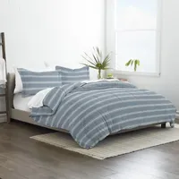 Casual Comfort Soft Stripe Reversible Down-Alternative Comforter