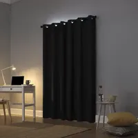 Sun Zero Cyrus Energy Saving 100% Blackout Grommet Top Single Curtain Panel