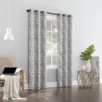 Sun Zero Parrish Energy Saving 100% Blackout Grommet Top Single Curtain Panel