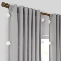 Mercantile Ardmore Light-Filtering Rod Pocket Back Tab Single Curtain Panel