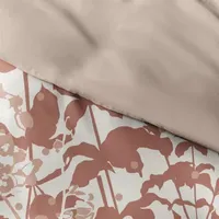 Casual Comfort Boho Flower Patterned Reversible Duvet Cover Set