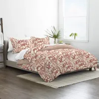 Casual Comfort Boho Flower Patterned Reversible Duvet Cover Set