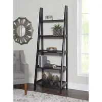 Almasy 5-Shelf Leaning Bookshelf