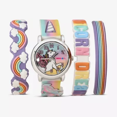 Limited Too Girls Multicolor 4-pc. Watch Boxed Set Lmt20007jc