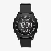 Skechers Rosencrans Digital Oversize Mens Chronograph Digital Black Strap Watch Sr5107