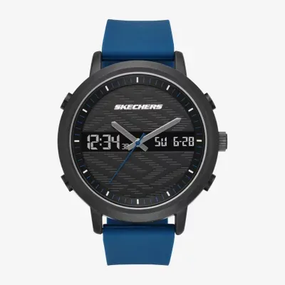 Skechers Lawndale Mens Chronograph Blue Strap Watch Sr5072