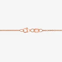 Effy  Womens 1/2 CT. T.W. Genuine Orange Morganite 14K Rose Gold Cushion Pendant Necklace