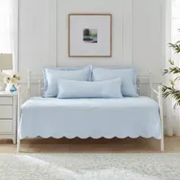 Laura Ashley Solid Trellis Daybed Cover Set