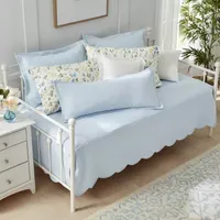 Laura Ashley Solid Trellis Daybed Cover Set