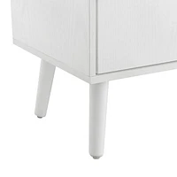 Xtra Storage Cube Organizer Sideboard Console Table with 3 Cubbies and Cabinets