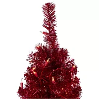 Northlight Pencil Red Artificial Clear Lights 6 Foot Pre-Lit Christmas Tree