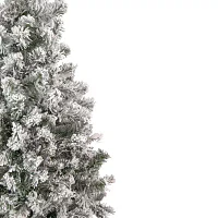 Northlight Heavily Madison Artificial Unlit 6 1/2 Foot Flocked Pine Christmas Tree