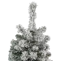 Northlight Heavily Madison Artificial Unlit 6 1/2 Foot Flocked Pine Christmas Tree