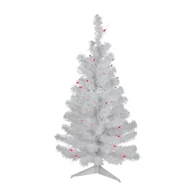 Northlight Slim White Artificial Lights Foot Pre-Lit Pine Christmas Tree