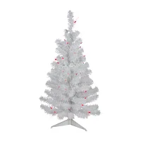 Northlight Slim White Artificial Lights Foot Pre-Lit Pine Christmas Tree