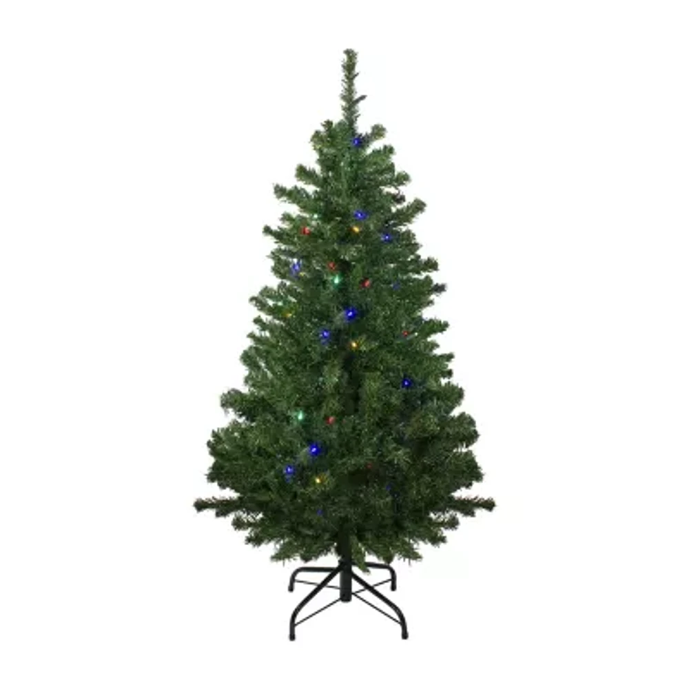 Northlight Mixed Classic Medium Artificial Multi Led Lights 4 Foot Pre-Lit Pine Christmas Tree