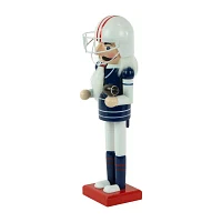 Northlight 14" Red And White Wooden Football Player Christmas Nutcracker