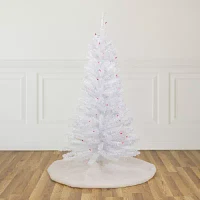 Northlight Woodbury White Slim Artificial Lights Foot Pre-Lit Pine Christmas Tree