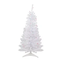 Northlight Woodbury White Slim Artificial Lights Foot Pre-Lit Pine Christmas Tree