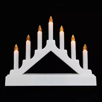 Northlight 13.5" Pre-Lit Led 7-Tier White Candelabra Christmas Tabletop Decor