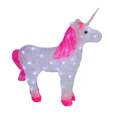 Northlight "23" Commercial Grade Acrylic Unicorn Display Decoration" Christmas Yard Art