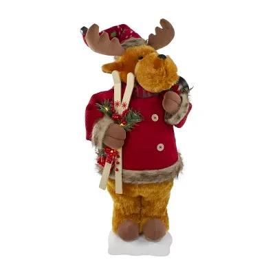 Northlight "24"" Animated Musical Moose" Christmas Figurine