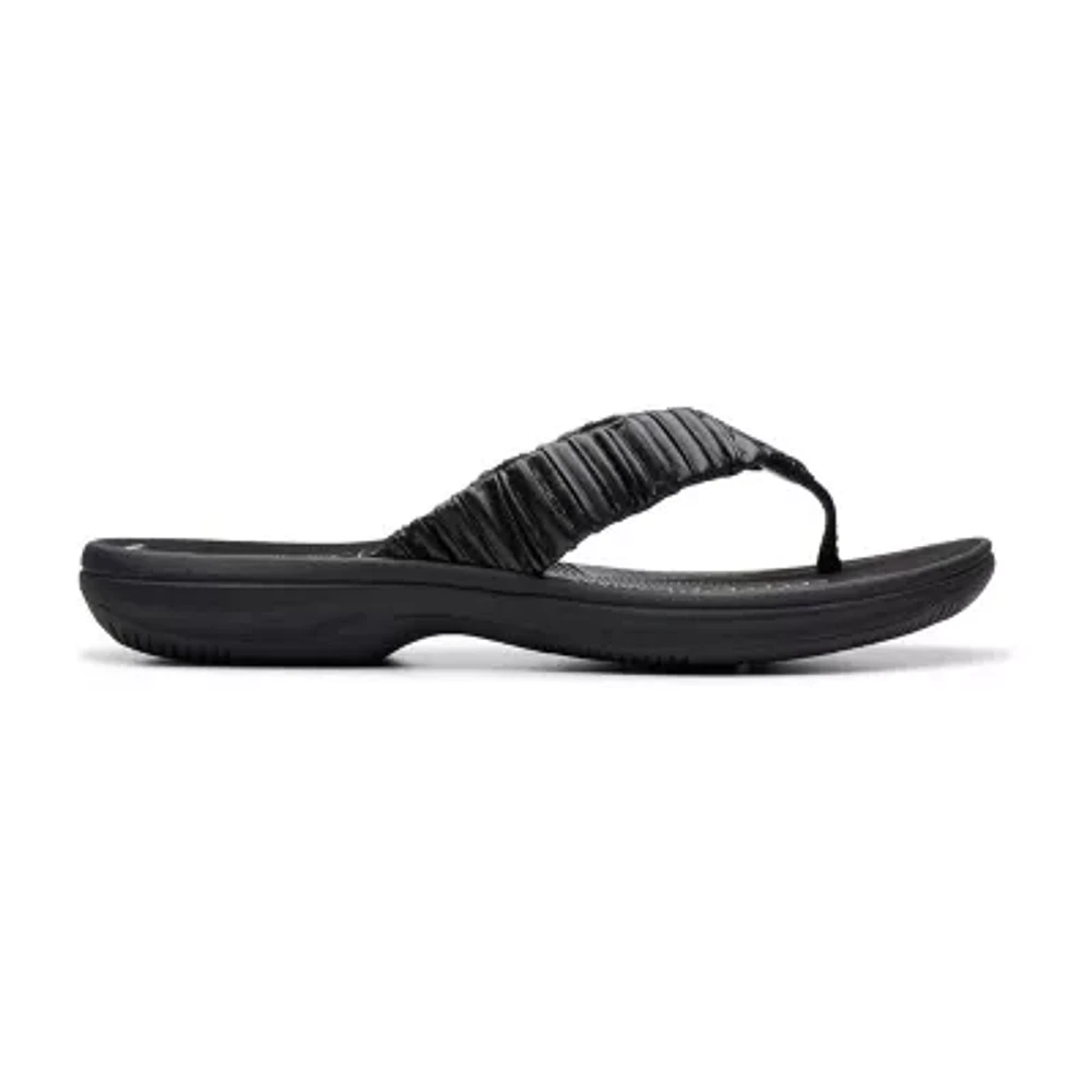 Clarks Womens Breeze Rae Flip-Flops